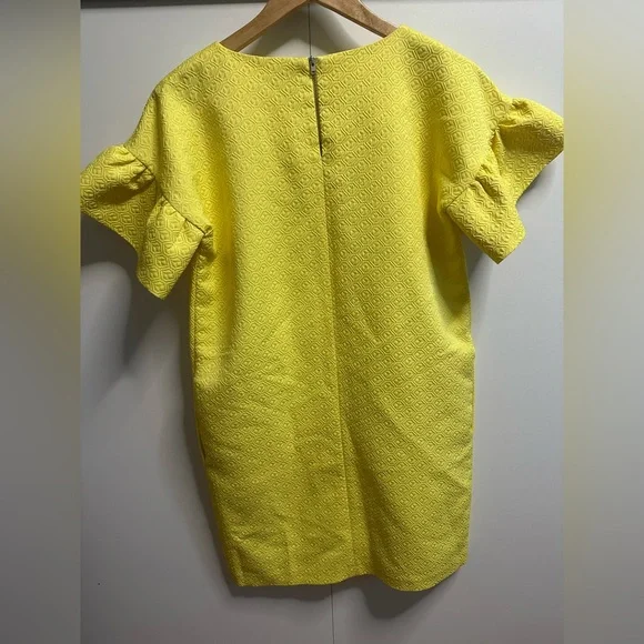 Sunny Yellow Ruffle Sleeve Mini Dress - Picture 4 of 8